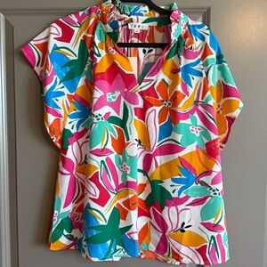 THML Multicolor Floral Blouse